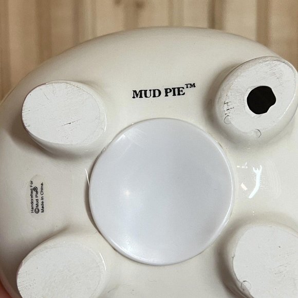 Mud Pie Piggy Bank College Fund Grad Hand Crafted Duke Blue Devils Rare 5.5” - Picture 9 of 9